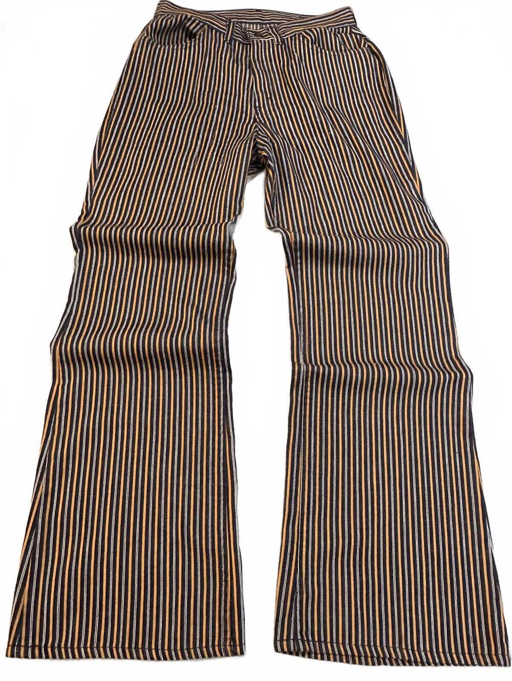 VTG 60s 70s Levi's For Gals Sta-Prest Striped Flare Rare Pants Retro Hippie chic